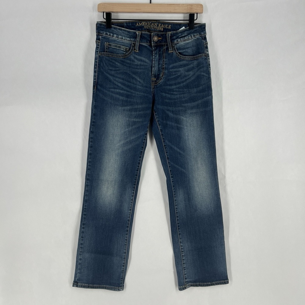 American Eagle Outfitters Extreme Flex Jeans Mens 28 Blue Denim Straight Leg